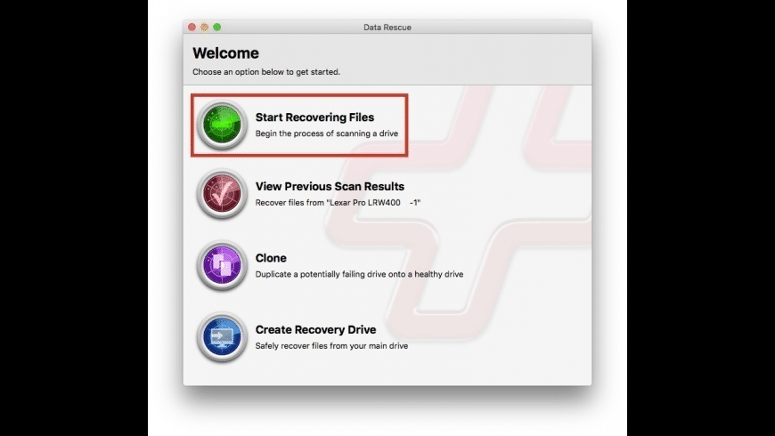Data Rescue App Mac